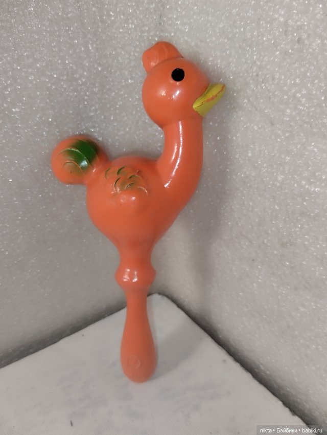 Погремушка СССР Страус — Винтажные куклы и игрушки детства (фото 2)