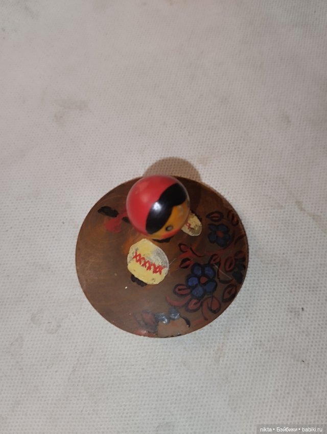 Деревянная игрушка СССР Волчок (фото 5)