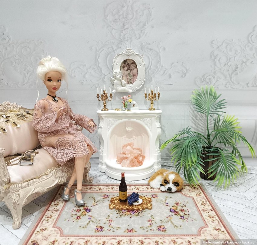 Камин белоснежный — Кукольная мебель (фото 2)