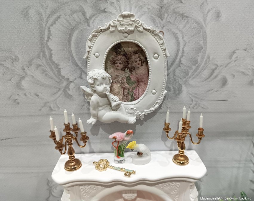 Камин белоснежный — Кукольная мебель (фото 9)