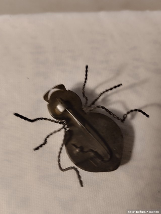 Броши СССР для кукол, фотосессий Жуки 2 штуки лотом (фото 5)