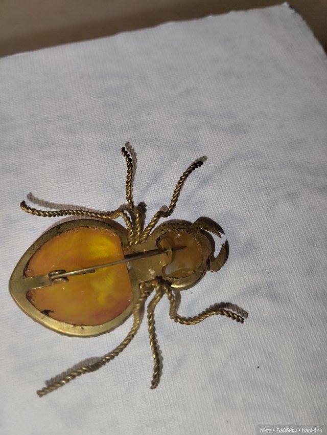 Броши СССР для кукол, фотосессий Жуки 2 штуки лотом (фото 3)