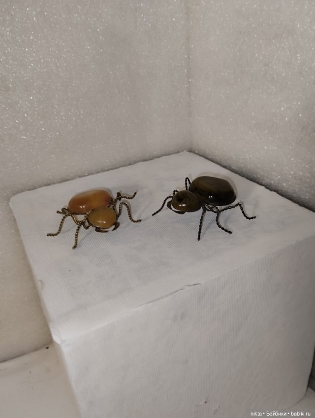 Броши СССР для кукол, фотосессий Жуки 2 штуки лотом