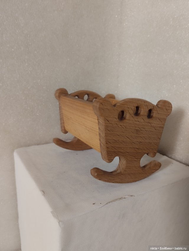 Люлька маленькая деревянная (фото 2)