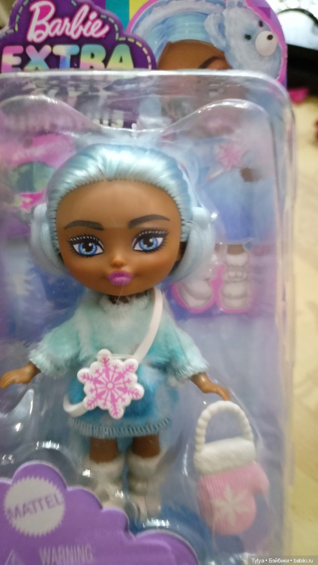Малышка Кукла Barbie Extra Fly Mini Minis зимняя (фото 4)