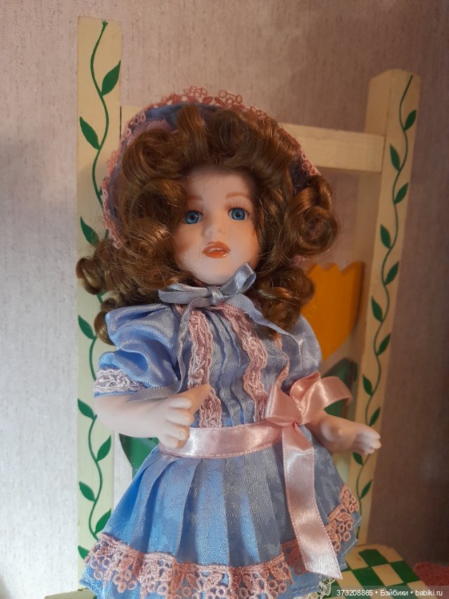 Девочка - гортензия — Фарфоровые куклы (фото 2)
