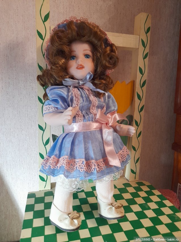 Девочка - гортензия — Фарфоровые куклы (фото 3)