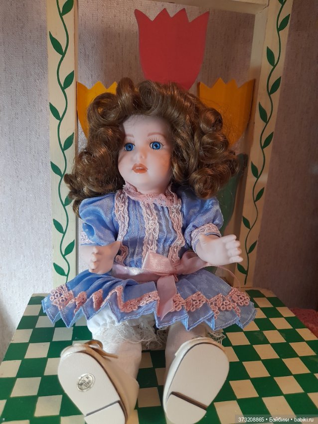 Девочка - гортензия — Фарфоровые куклы (фото 7)