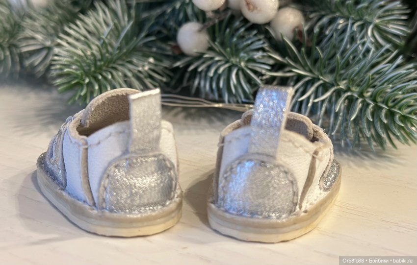 Кожаные кроссовки ручной работы для Минивихтелей (Wichtel) (фото 4)