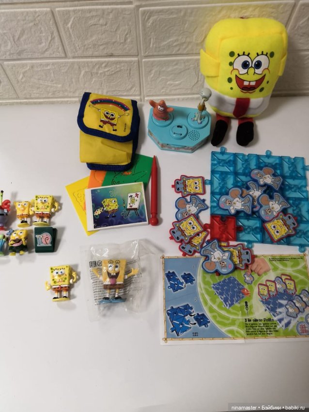 Киндеры. Спанч Боб — Коллекционные фигурки