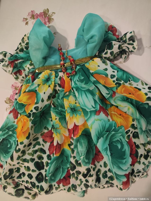 Платье для Готц, Gotz,48 см Летний бриз