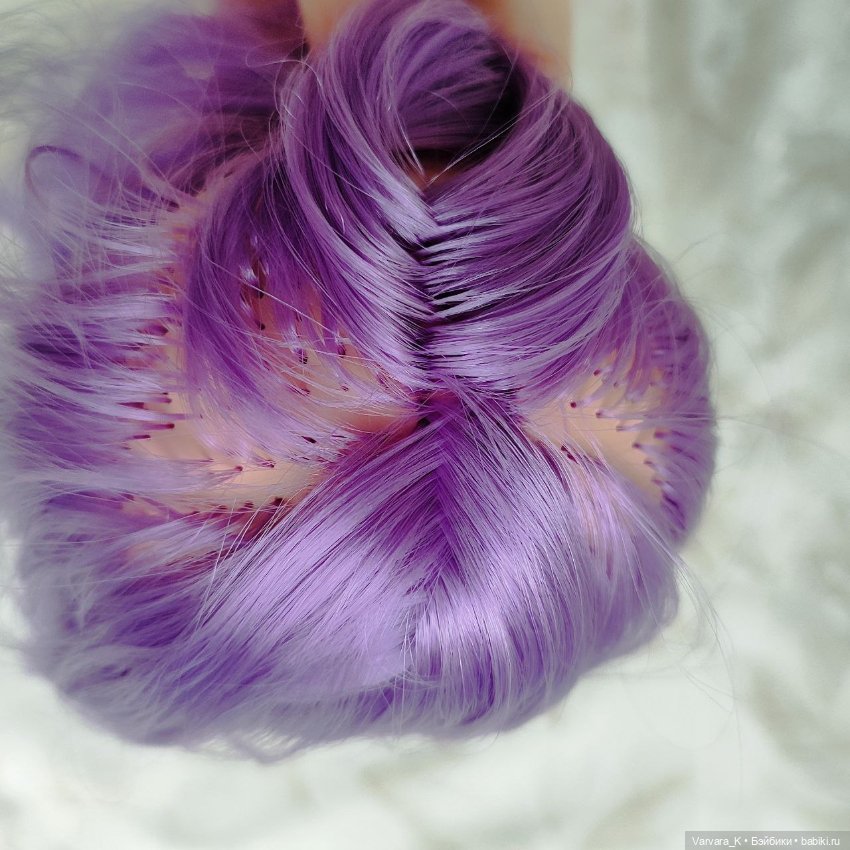 Berjuan кукла Biggers, без одежды, сиреневые волосы УЦЕНКА, 32 см (фото 2)