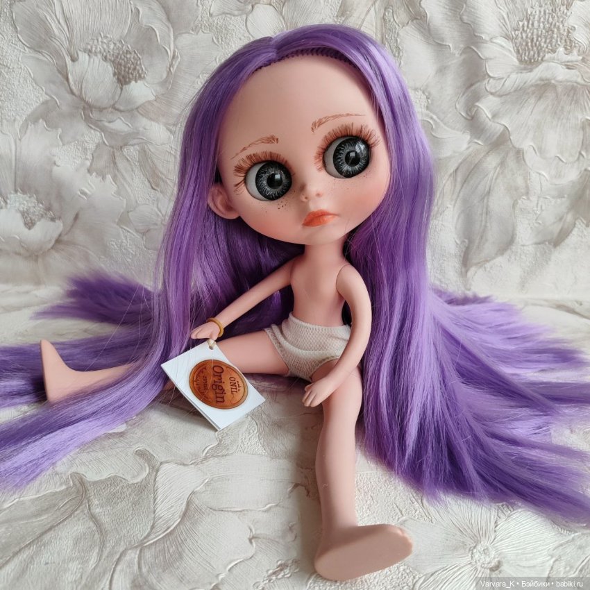 Berjuan кукла Biggers, без одежды, сиреневые волосы УЦЕНКА, 32 см (фото 8)
