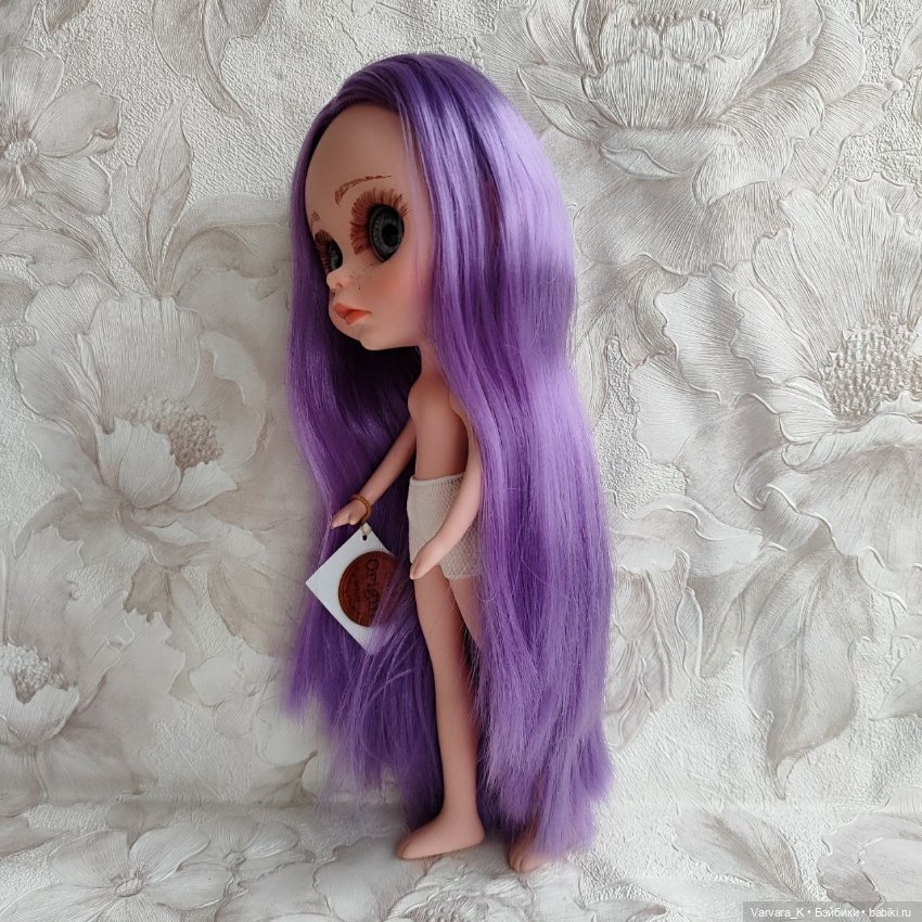 Berjuan кукла Biggers, без одежды, сиреневые волосы УЦЕНКА, 32 см (фото 10)