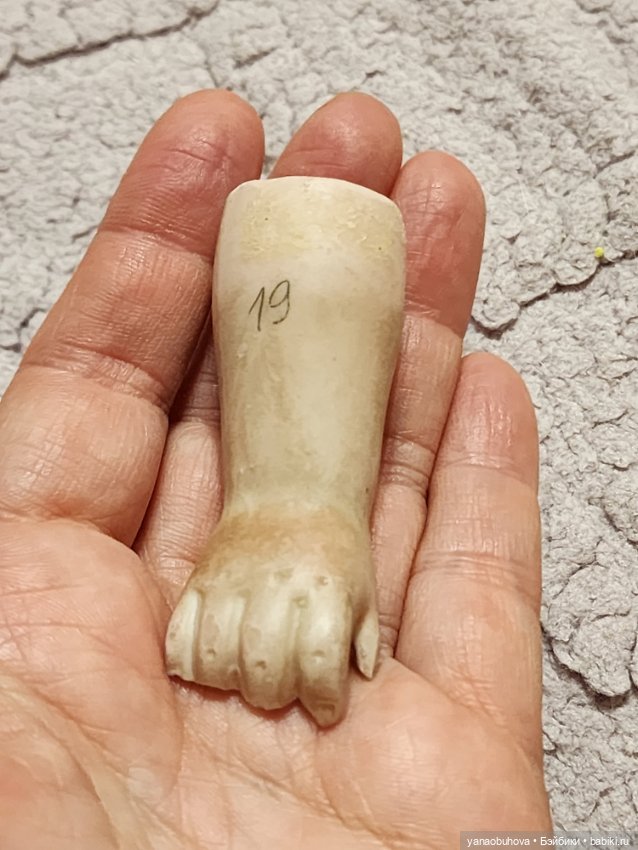 Одинарные антикварные кукольные ручки №1 (фото 5)