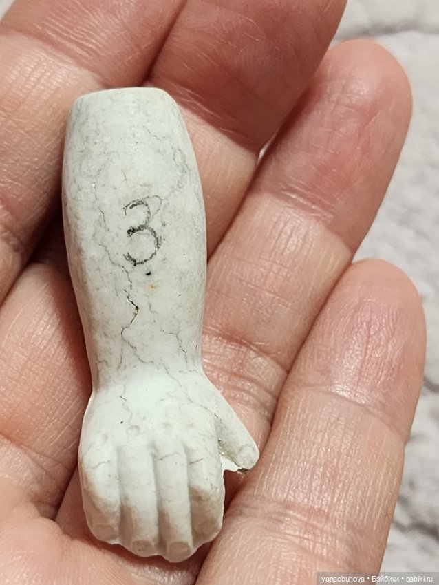 Антикварные одинарные кукольные ручки №2 (фото 7)