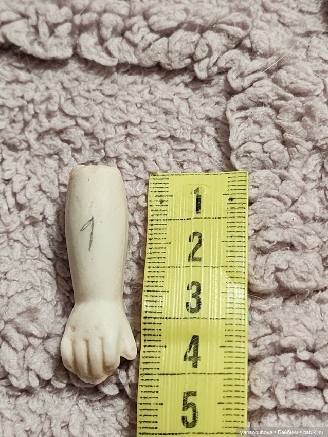 Антикварные одинарные кукольные ручки №2 (фото 3)