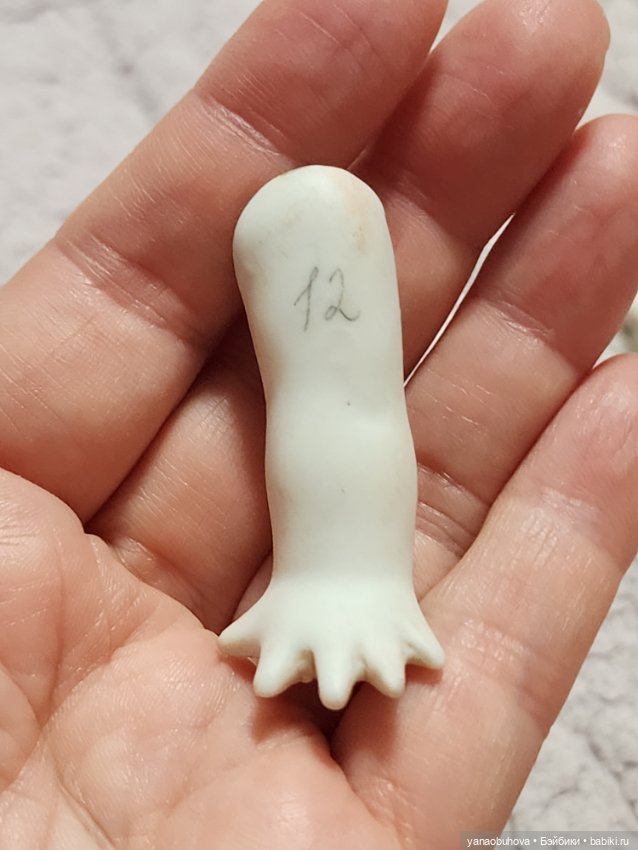 Антикварные одинарные кукольные ручки №2