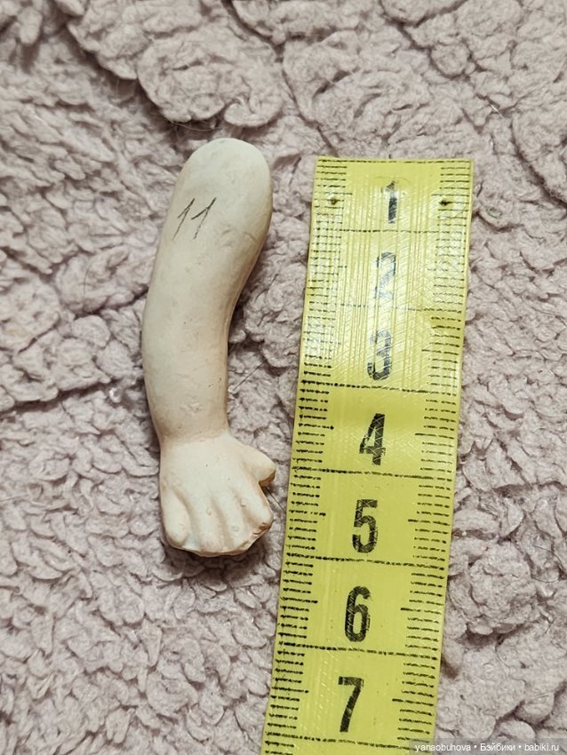 Антикварные одинарные кукольные ручки №2