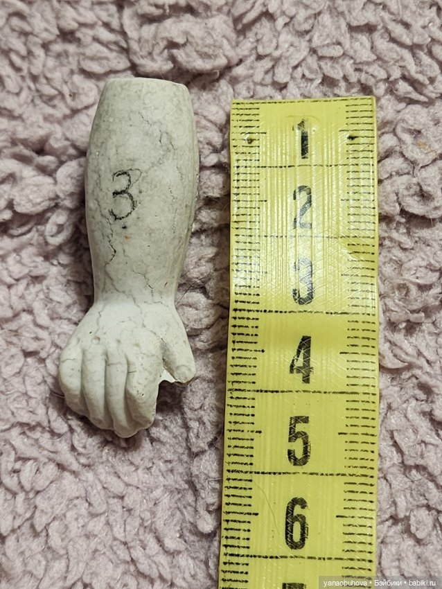 Антикварные одинарные кукольные ручки №2 (фото 9)