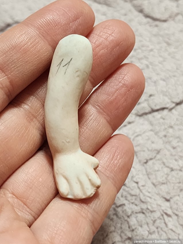 Антикварные одинарные кукольные ручки №2 (фото 10)