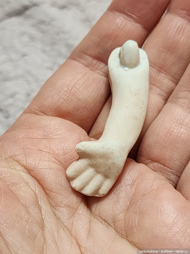 Антикварные одинарные кукольные ручки №2