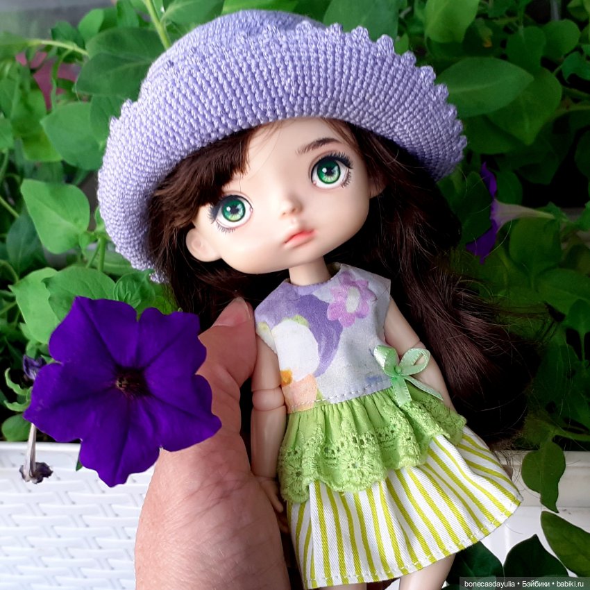 Летние нарядные комплекты для кукол Xiaomi Monst Doll Монст Платье Шляпа (фото 6)