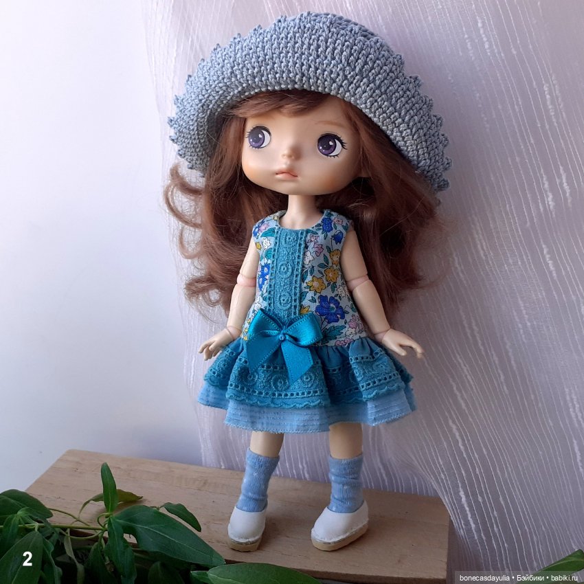 Летние нарядные комплекты для кукол Xiaomi Monst Doll Монст Платье Шляпа