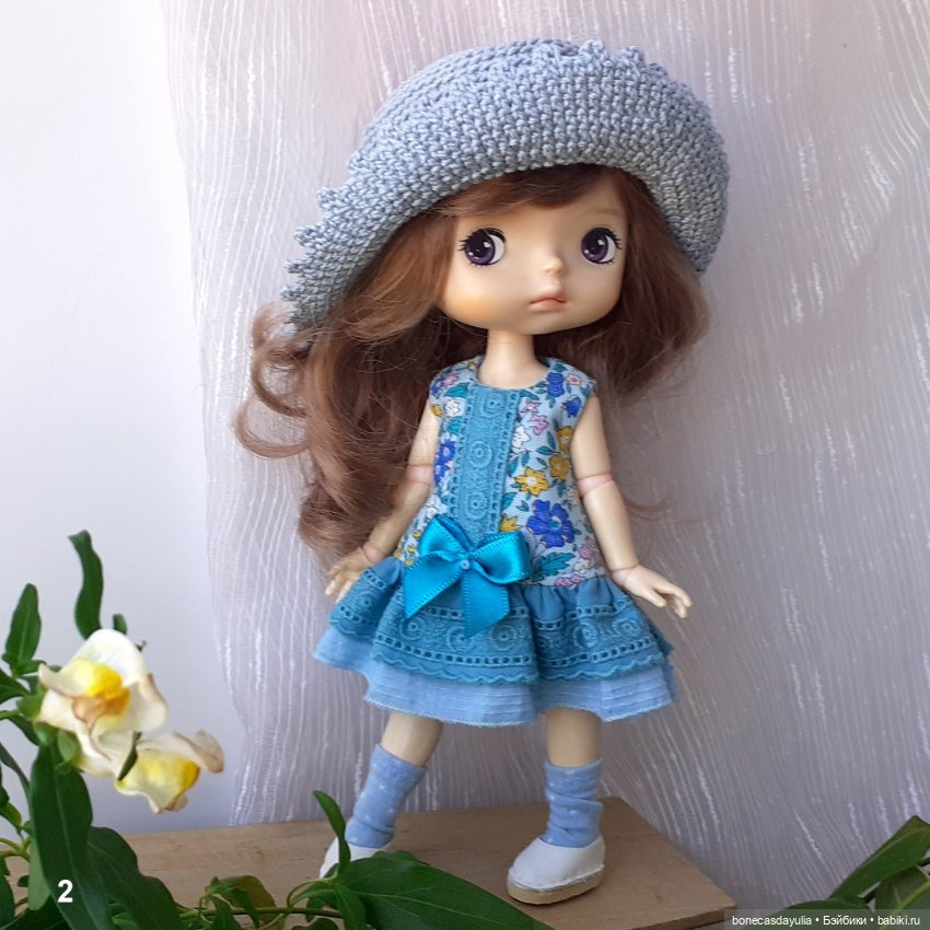 Летние нарядные комплекты для кукол Xiaomi Monst Doll Монст Платье Шляпа (фото 2)