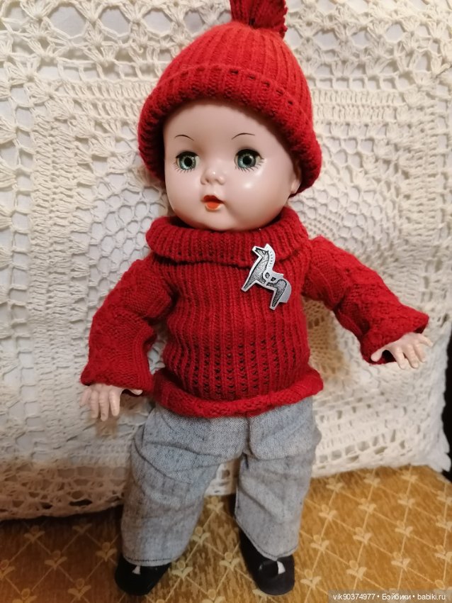 Американский малыш из хард пластика с кивающей головой (фото 4)