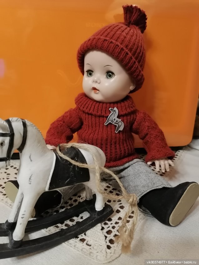 Американский малыш из хард пластика с кивающей головой