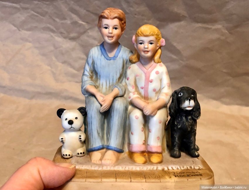 Фигурка Norman Rockwell Santa's Visit 1982