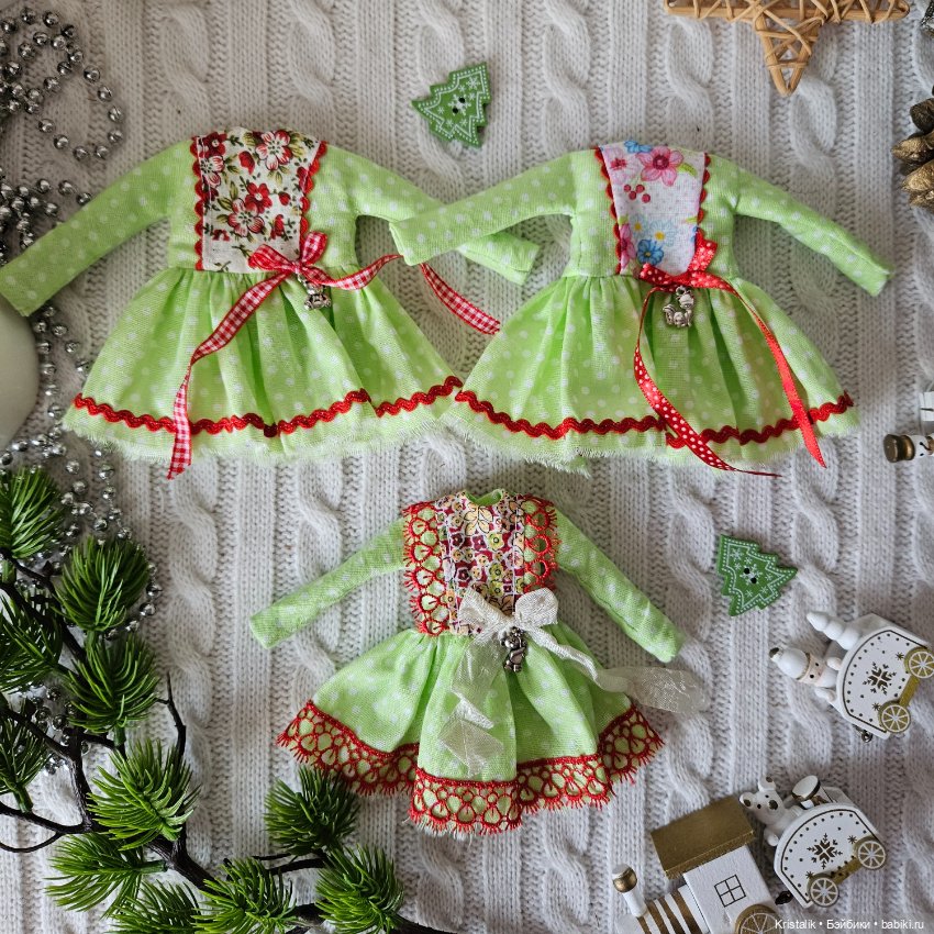Лот платьев для Blythe — Одежда для кукол (фото 2)