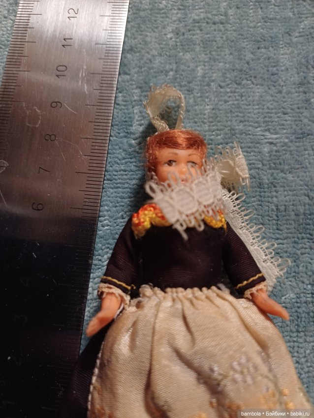 Мини-куколка из Италии Винтаж (фото 8)