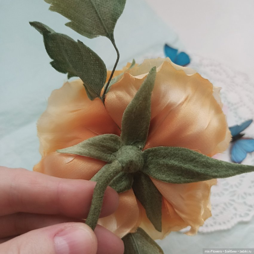 Шелковые Розы для кукол и кукольных фотосессий (фото 4)