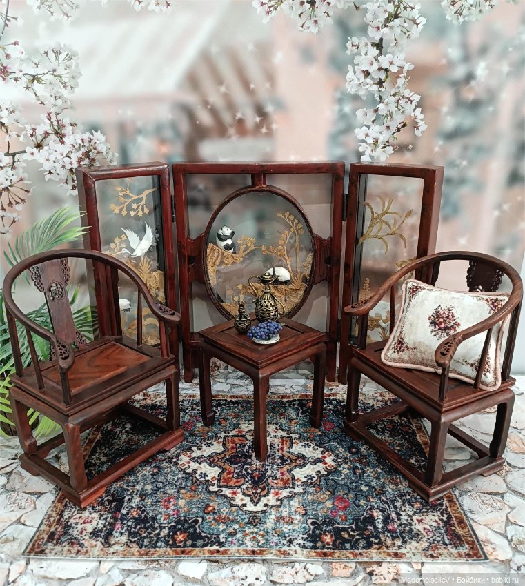 Ширма "Старый Китай" — Кукольная мебель