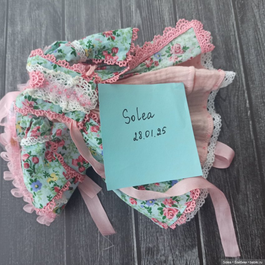 Платье и шляпка в стиле шебби-шик для куклы Блайз (фото 7)