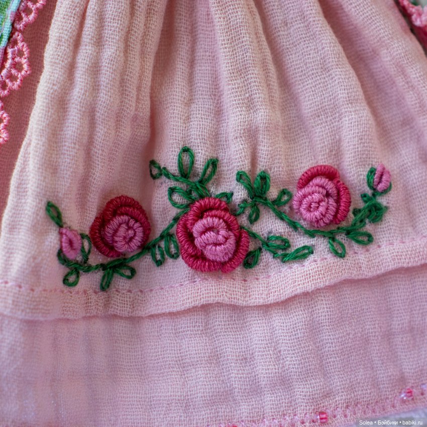 Платье и шляпка в стиле шебби-шик для куклы Блайз (фото 5)