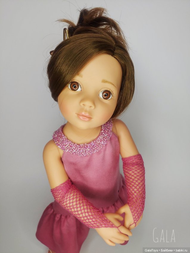 Одежда для Готц и Сой Ту от Паола Рейна. Платье и митенки (фото 2)