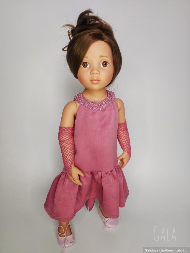 Одежда для Готц и Сой Ту от Паола Рейна. Платье и митенки (фото 4)