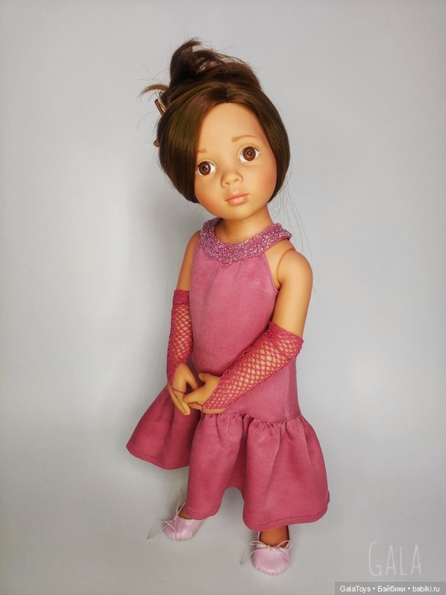 Одежда для Готц и Сой Ту от Паола Рейна. Платье и митенки