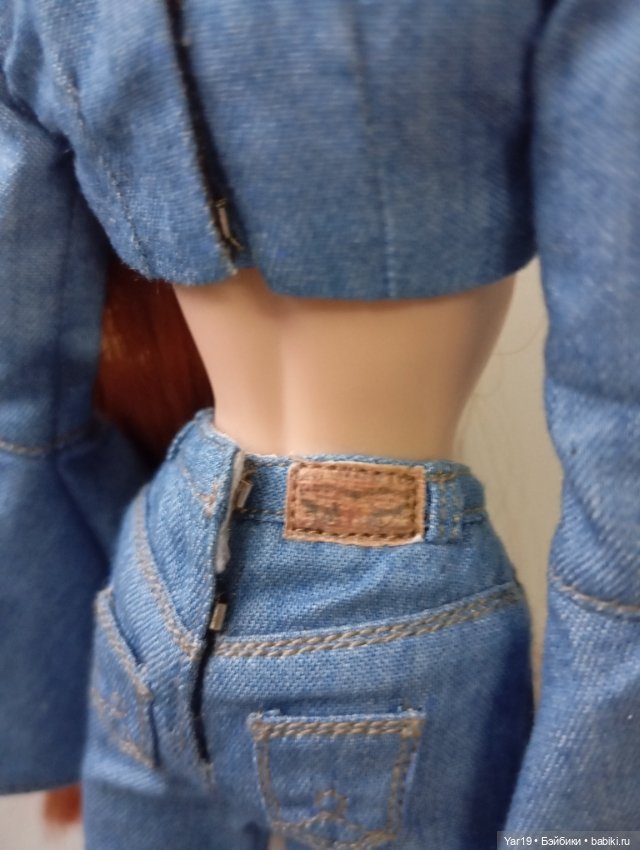 Джинсовый костюм для кукол Интегрити FR, Nu face, Integrity джинсы (фото 4)