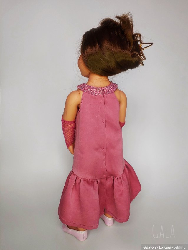 Одежда для Готц и Сой Ту от Паола Рейна. Платье и митенки (фото 8)