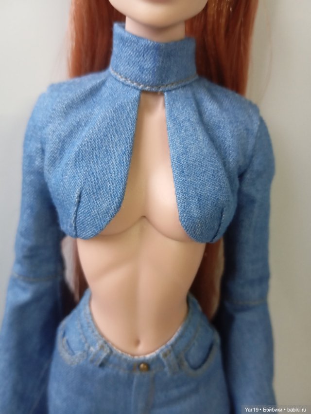 Джинсовый костюм для кукол Интегрити FR, Nu face, Integrity джинсы (фото 2)