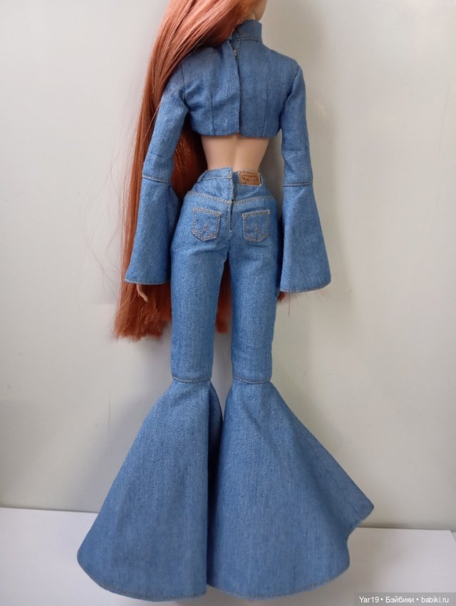 Джинсовый костюм для кукол Интегрити FR, Nu face, Integrity джинсы (фото 3)