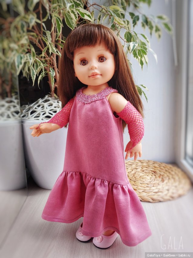 Одежда для Готц и Сой Ту от Паола Рейна. Платье и митенки (фото 7)