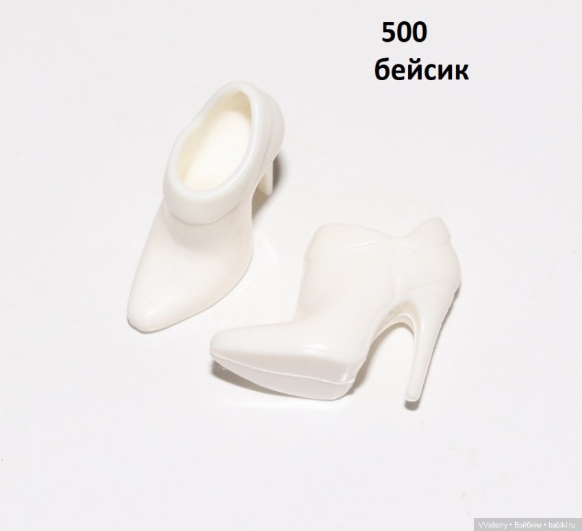 Белая обувь на барби (несколько) (фото 2)