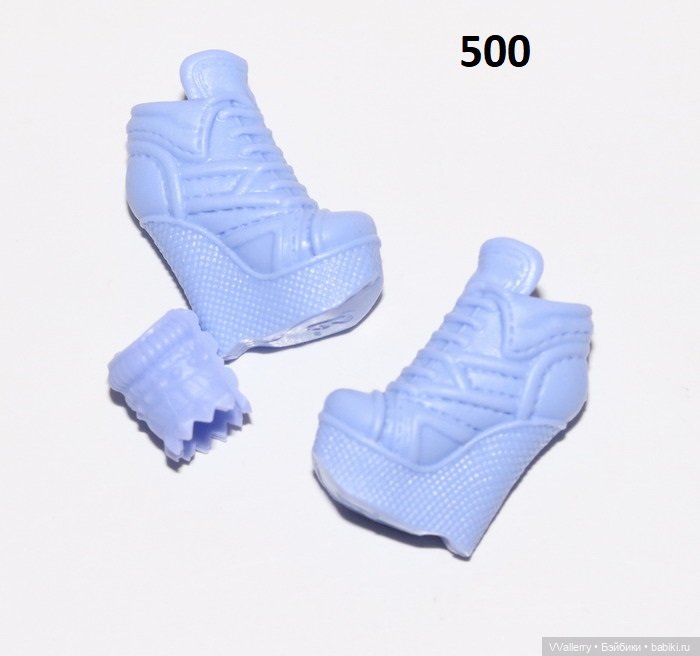 Голубая обувь на барби (несколько)
