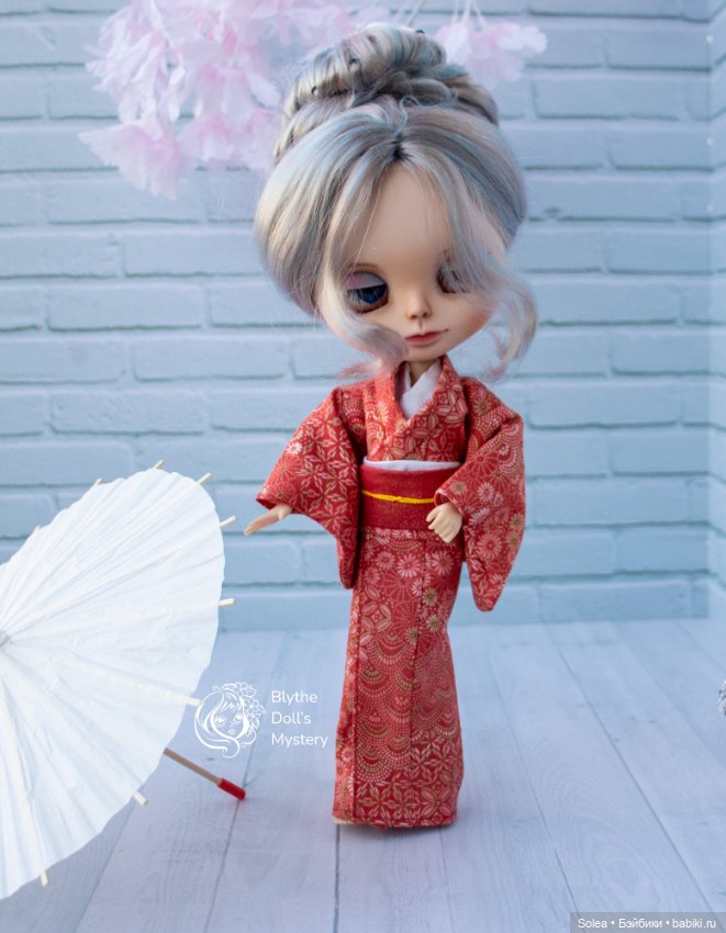 Кимоно красное для куклы — Одежда для кукол (фото 2)