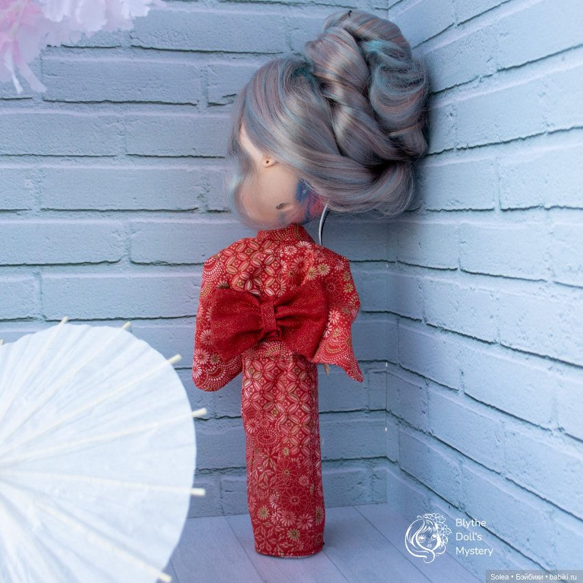 Кимоно красное для куклы — Одежда для кукол (фото 4)